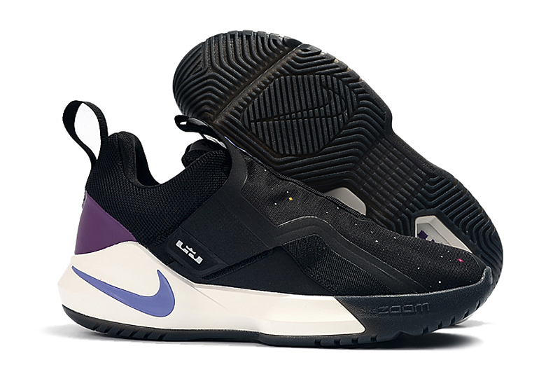Nike LeBron Ambassador XI Black White Purple Shoes